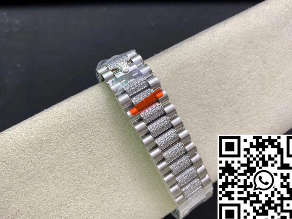 Bezel Diamond-Set Rolex M128349RBR-0026 EW Date Day Factory 0831